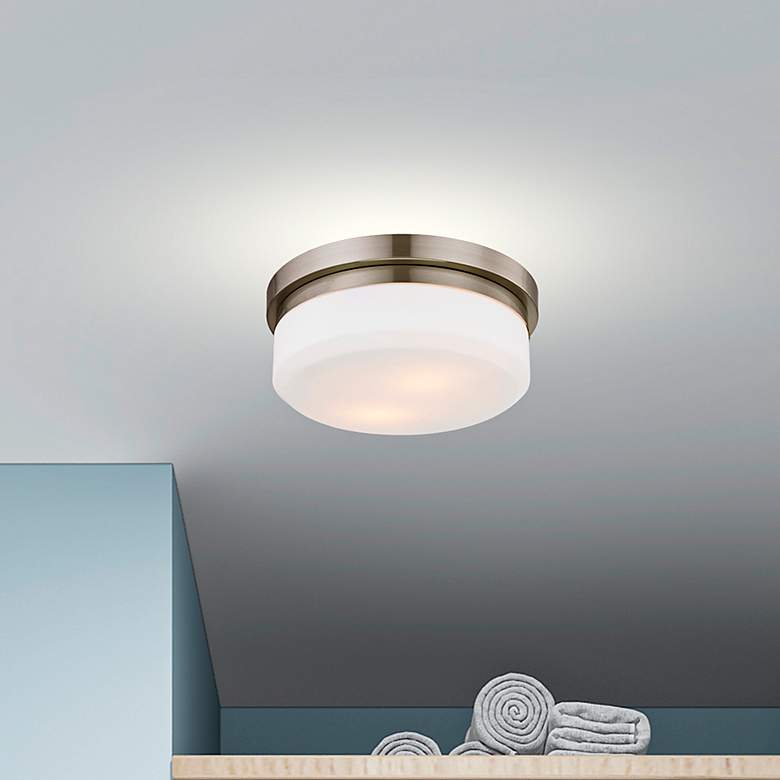 Jackdots Stratus 8" Brushed Nickel Ceiling Light